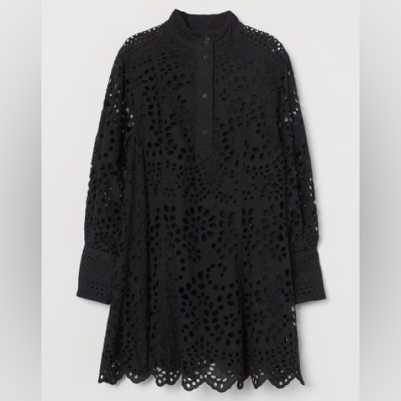H&M Eyelet Embroidery Dress